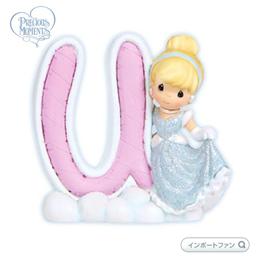 プレシャスモーメンツ シンデレラ アルファベット 文字 U ディズニー 114465 Disney Alphabet Letter U Precious Moments □