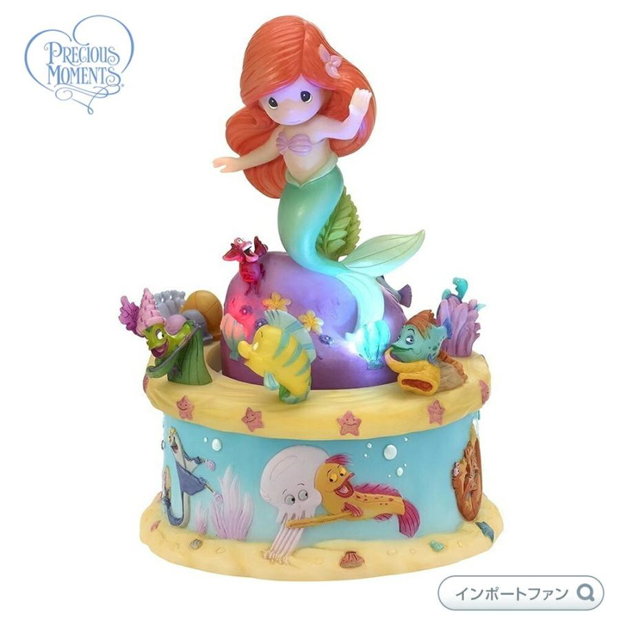 プレシャスモーメンツ リトル マーメイド アリエル Led 回転 オルゴール 1171 Disney The Little Mermaid Rotating Led Musical Precious Moments Pm1171 インポートファン 通販 Yahoo ショッピング