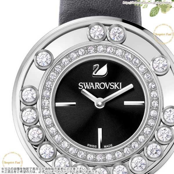 SWAROVSKI スワロフスキー ラブリー クリスタル Anthracite 腕時計  