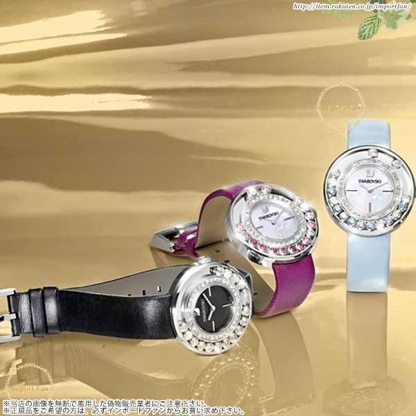 スワロフスキー ラブリー クリスタル Anthracite 腕時計 ブラックレザー 1160306 Swarovski Lovely