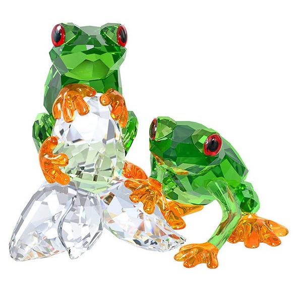 ヴィンテージ　クリスチャンラクロア　ブローチ　カエルモチーフ　スワロフスキー SWAROVSKI スワロフスキー カエル 5136807 Swarovski Frogs