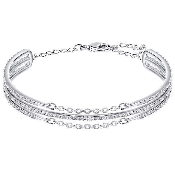 スワロフスキー ファイン バングル シルバー 5230658 Swarovski Fine Bangle｜importfan