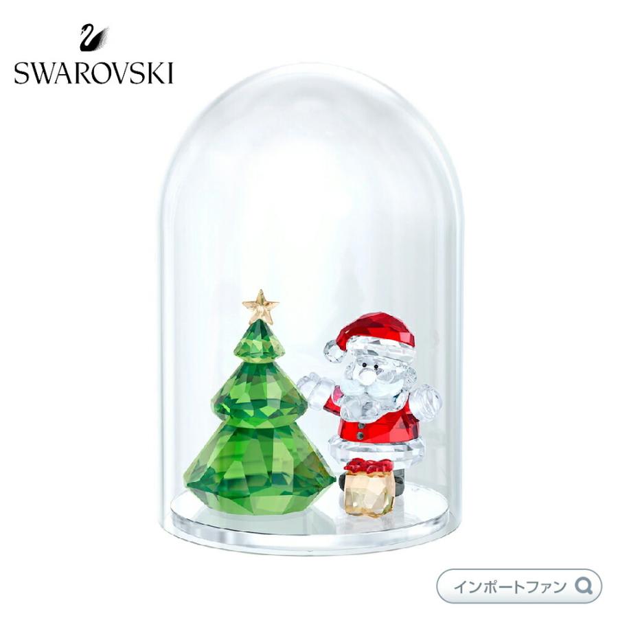 スワロフスキー ロッキングサンタとツリーのセット SWAROVSKI