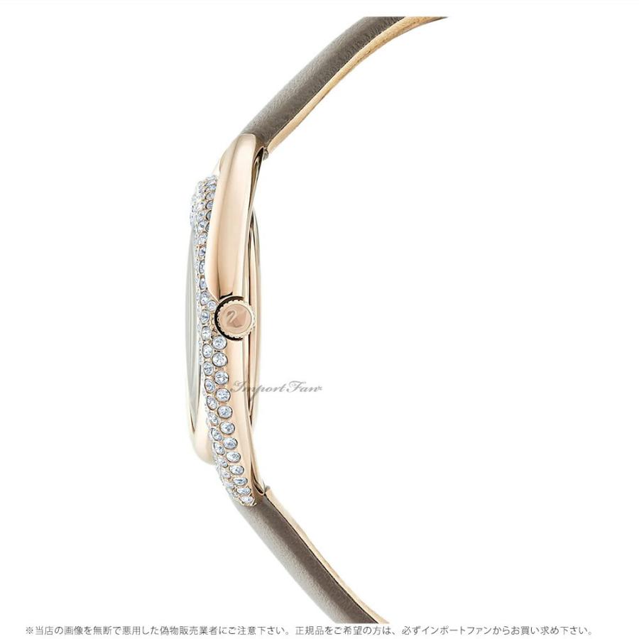 SWAROVSKI スワロフスキー デュオ レザーストラップ ウォッチ 腕時計  