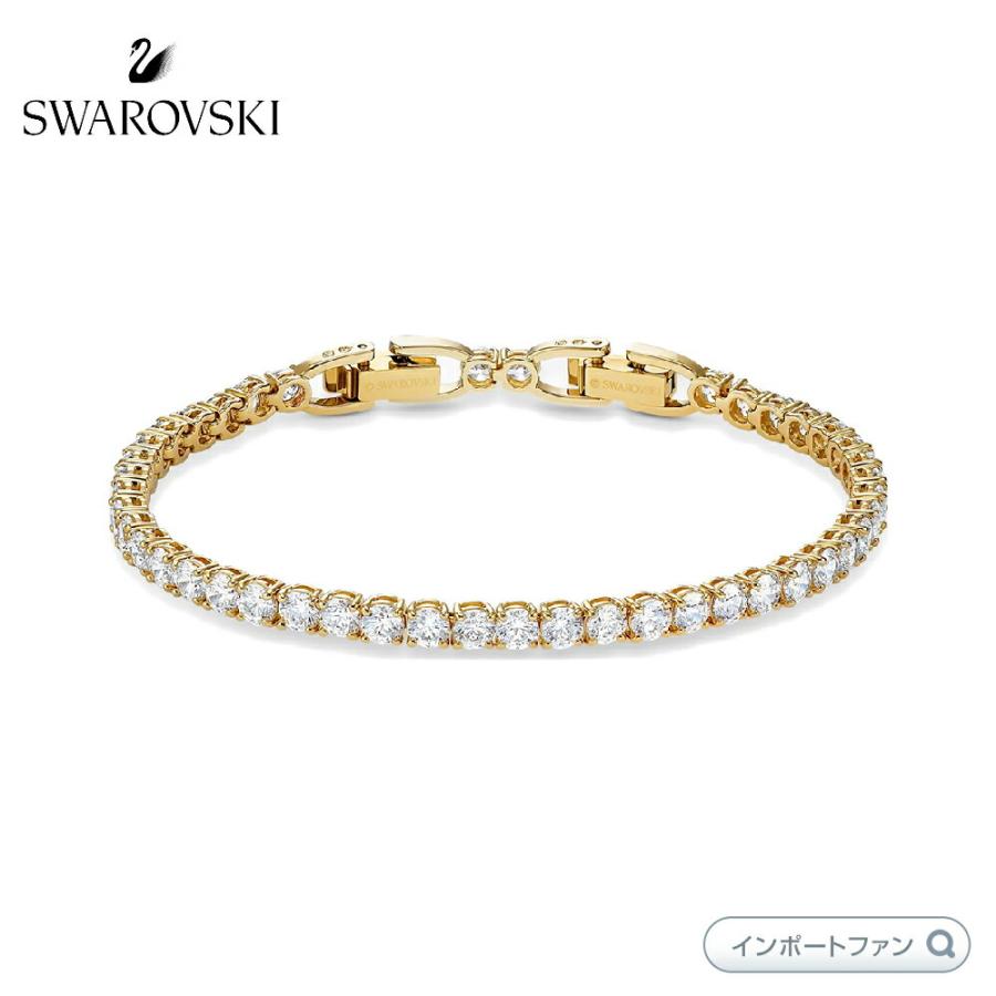 スワロフスキー テニス デラックス ブレスレット ゴールド 5511544 Swarovski □