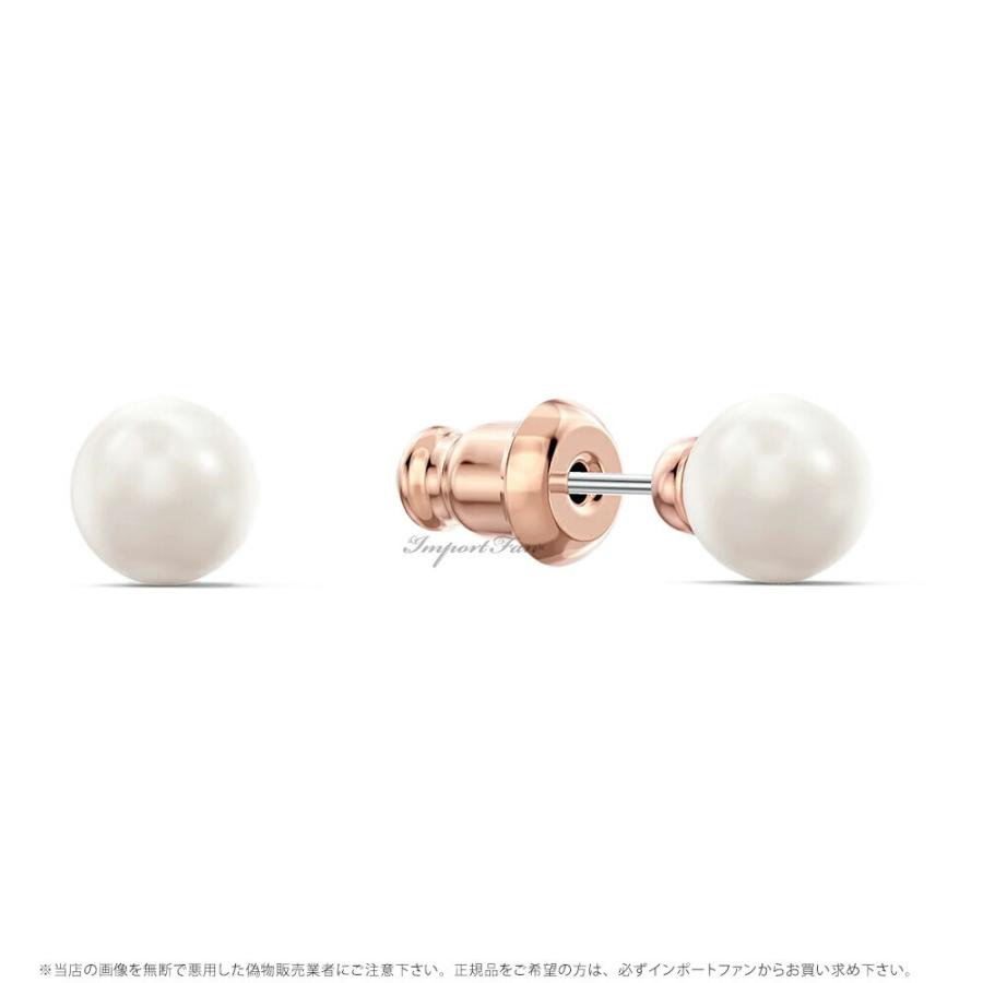 Swarovski ゴールド パール ピアス ガラスパール 真珠 ピアス 10金 10k スワロフスキーパール