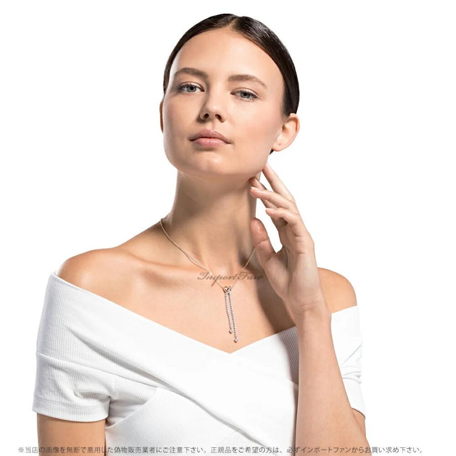 SWAROVSKI スワロフスキー ライフロング ハート Y字型ネックレス 