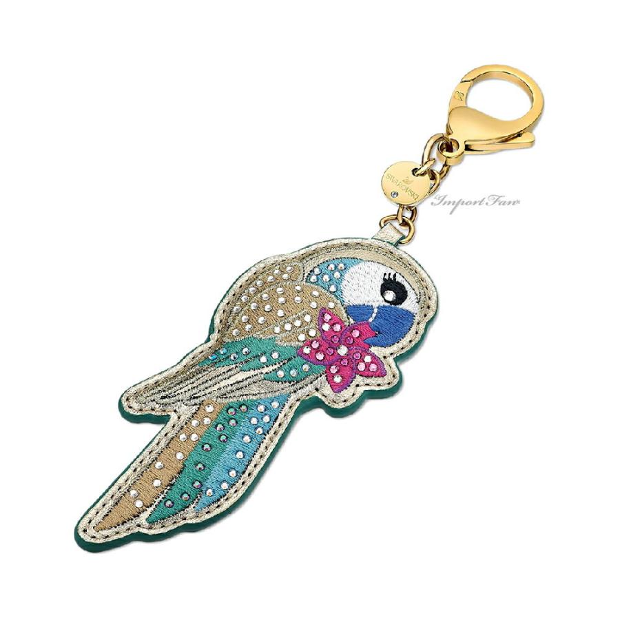 スワロフスキー トロピカル パロット 鳥 バッグチャーム 5520615