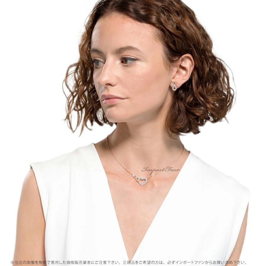 SWAROVSKI スワロフスキー インフィニティ ハート ピアス ネックレス 