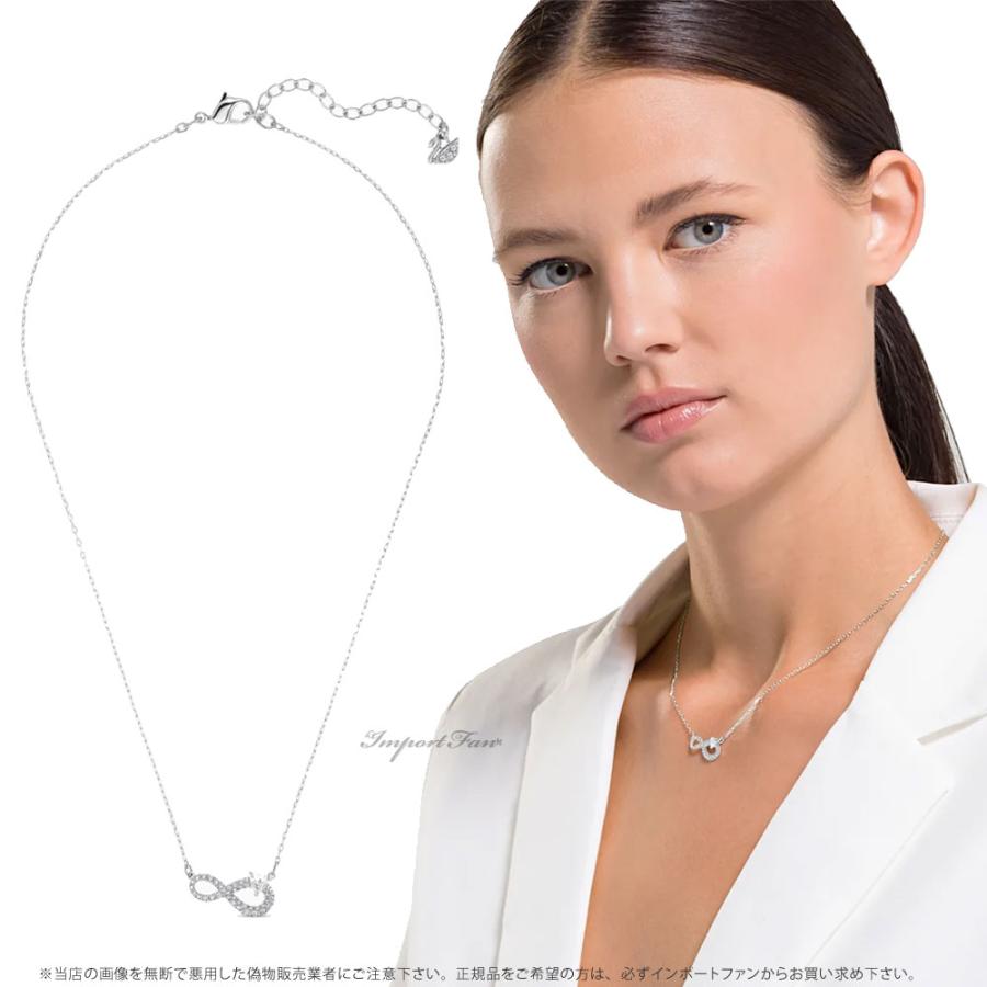 SWAROVSKI スワロフスキー インフィニティ ピアス ネックレス 2点 