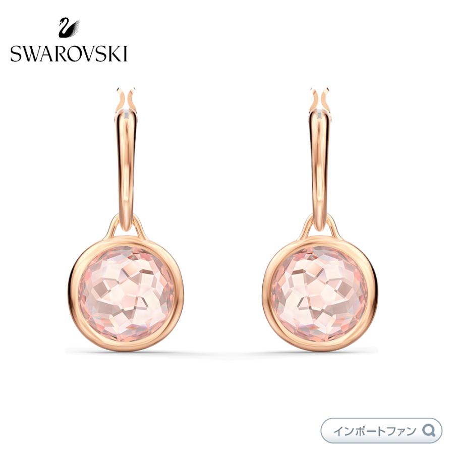 SWAROVSKI スワロフスキー タリア ミニ フープピアス ピンク