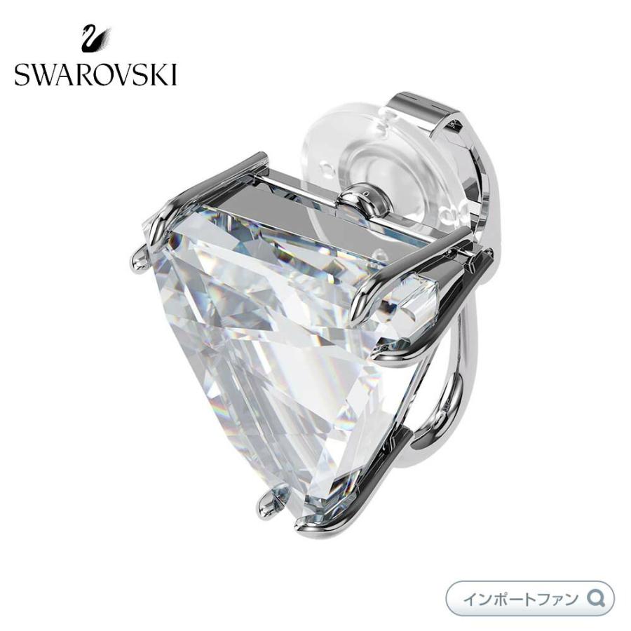 スワロフスキー メスメラ クリップイヤリング シングル デルタ  