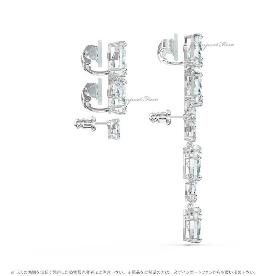 スワロフスキー ミレニア イヤーカフ ピアス シングル アシンメトリー  