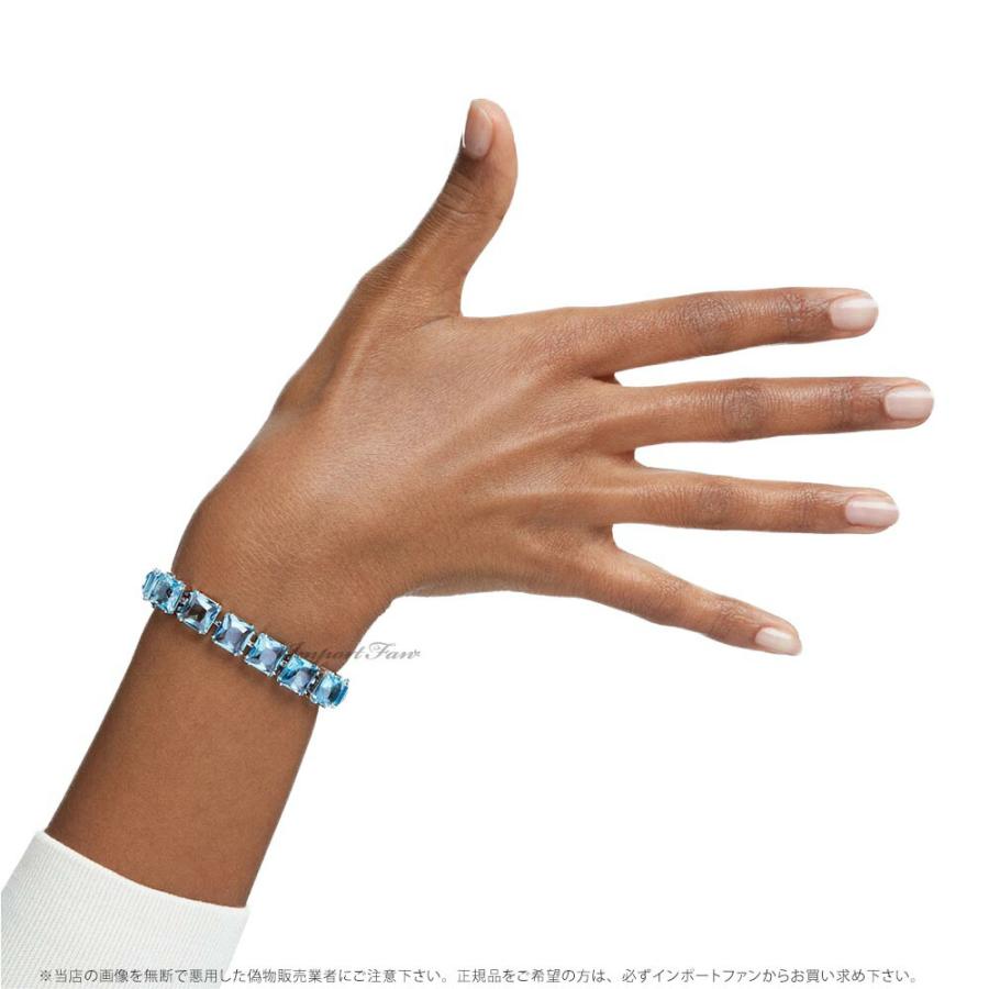 希少】Swarovski スワロフスキー 腕時計 バングル スクエア調