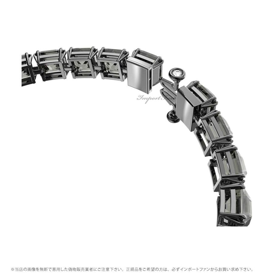 スワロフスキー ミレニア ブレスレット スクエアカットクリスタル グレー 5615656 Swarovski □ スワロフスキー ミレニア ブレスレット スクエアカットクリスタル グレー 5615656 Swarovski □