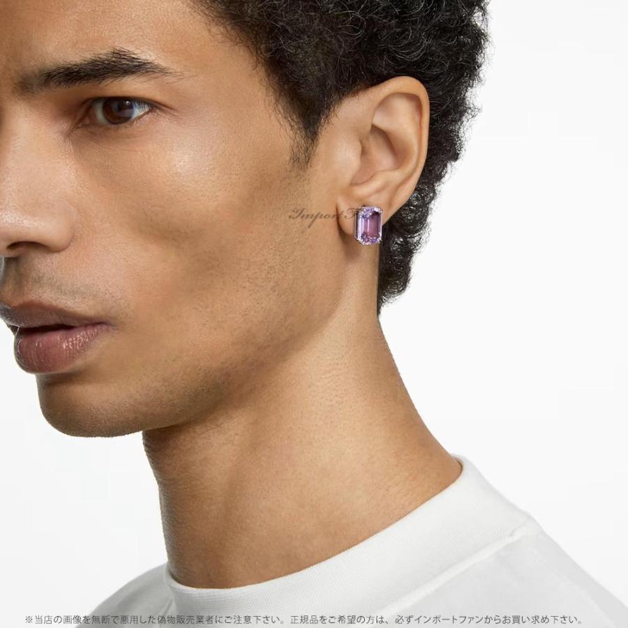 スワロフスキー ミレニア スタッドピアス オクタゴンカット パープル 5638493 Swarovski □ スワロフスキー ミレニア スタッドピアス オクタゴンカット パープル 5638493 Swarovski □