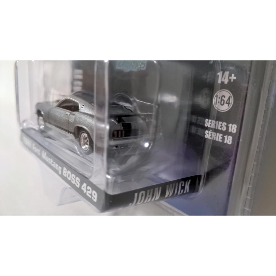ジョンウィック ミニカー 1/64スケール 1969 フォード マスタング ボス