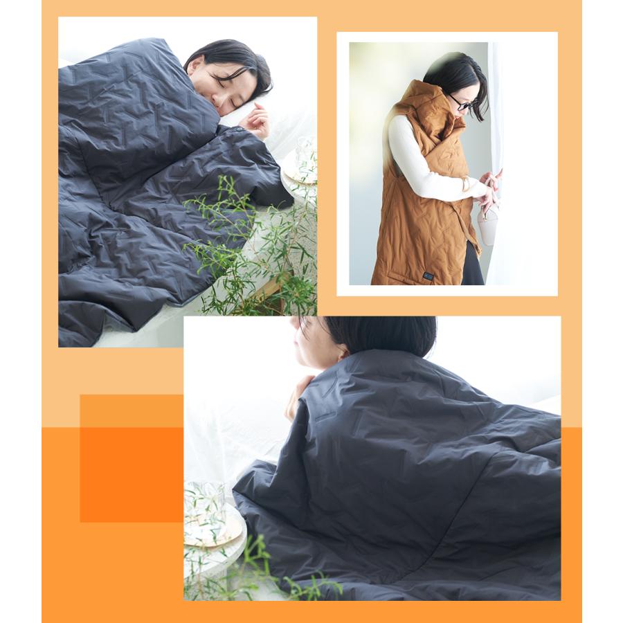 【クーポンで1500円OFF】 電気 毛布 掛け敷き USB フード付き 着る電気毛布 ふわとろ モバイルバッテリー付き  ひざ掛け 大きめサイズ 肩掛け ブランケット |  | 17