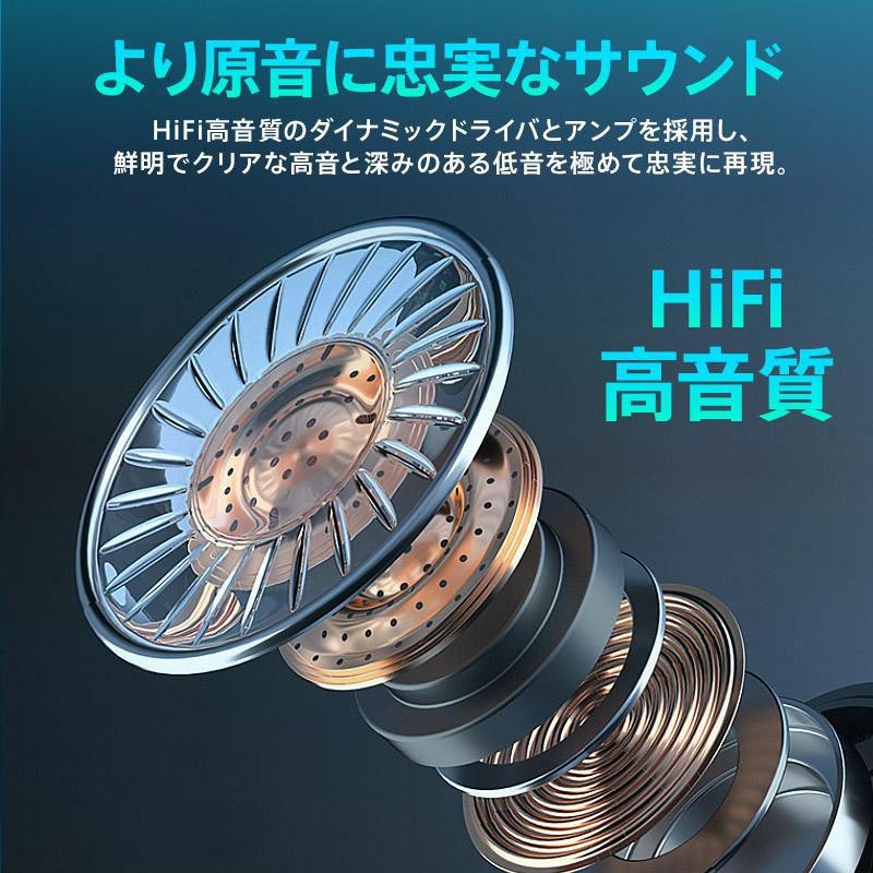 ワイヤレスイヤホン Bluetooth 5.4 最新モデル 高音質 Hi-Fi ワイヤレスイヤホン Bluetooth 5.4 最新モデル 高音質 Hi-Fi