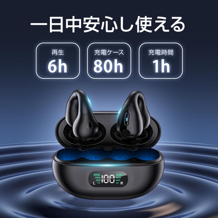 最大P10倍】 ワイヤレスイヤホン Bluetooth5.4 骨伝導 日本語ガイド