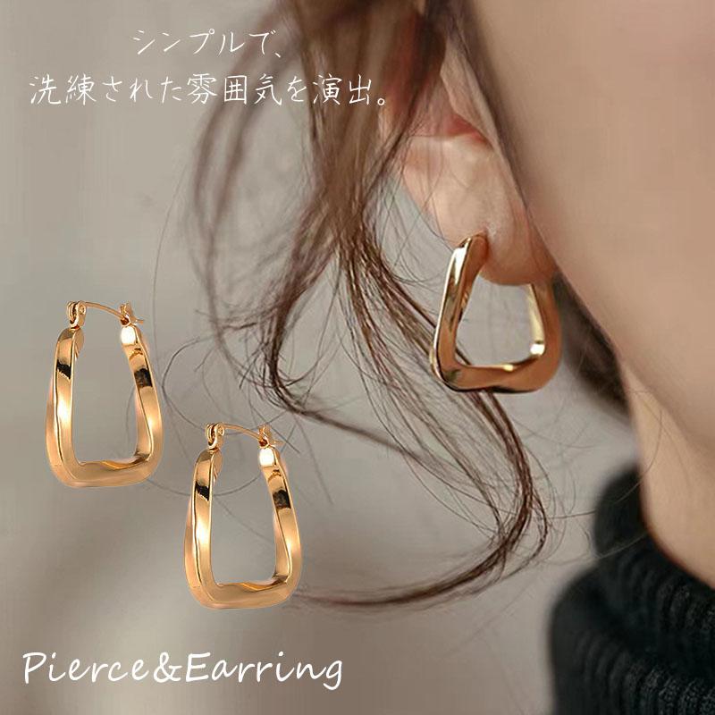 【新春限定20%OFF】 ピアス フープピアス イヤリング 金属アレルギー対応 18金コーティング ニッケルフリー レディース エレガント ゴールド シルバー |  | 03