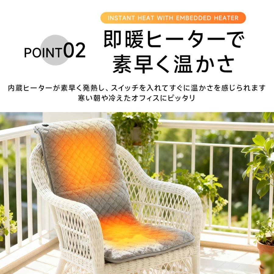 最大P10倍】 パネルヒーター タイマー付 椅子用 シートヒーター ホット