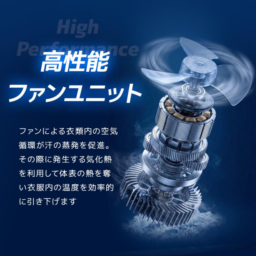 空調ウェア バッテリー ファンセット 立体送風 ベスト 空調 服 作業