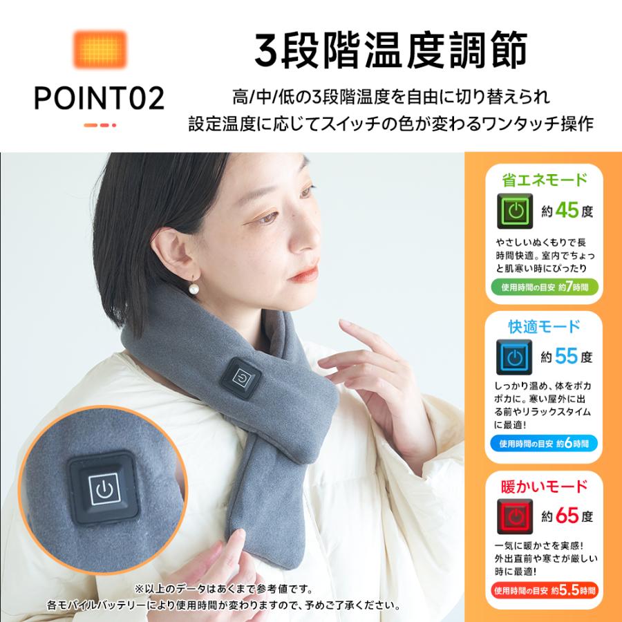 最大P10倍】 ネックウォーマー 電熱マフラー ヒーター内蔵 メンズ