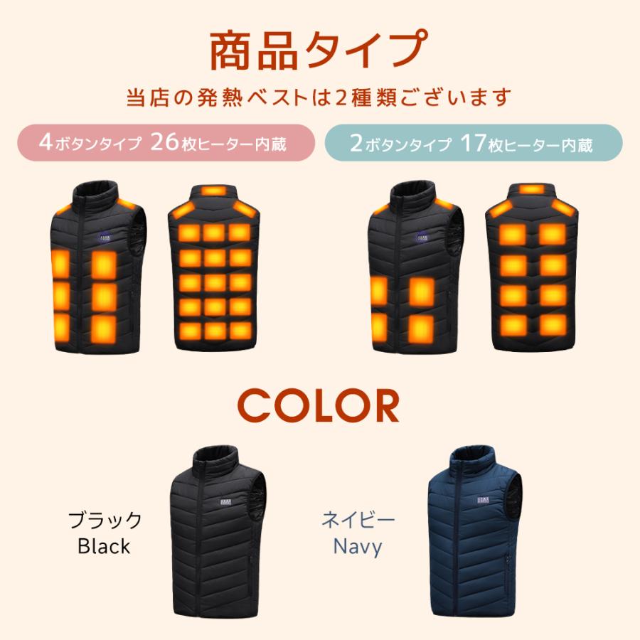 新春限定20%OFF】 電熱ベスト 30000mAhバッテリー付きセット 同時販売