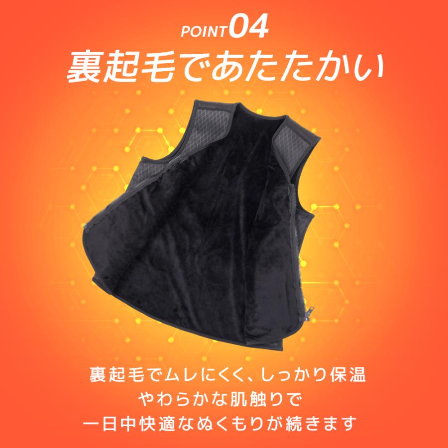 最大P10倍】 電熱ベスト 裏起毛 9枚ヒーター内蔵 30000mAhバッテリー