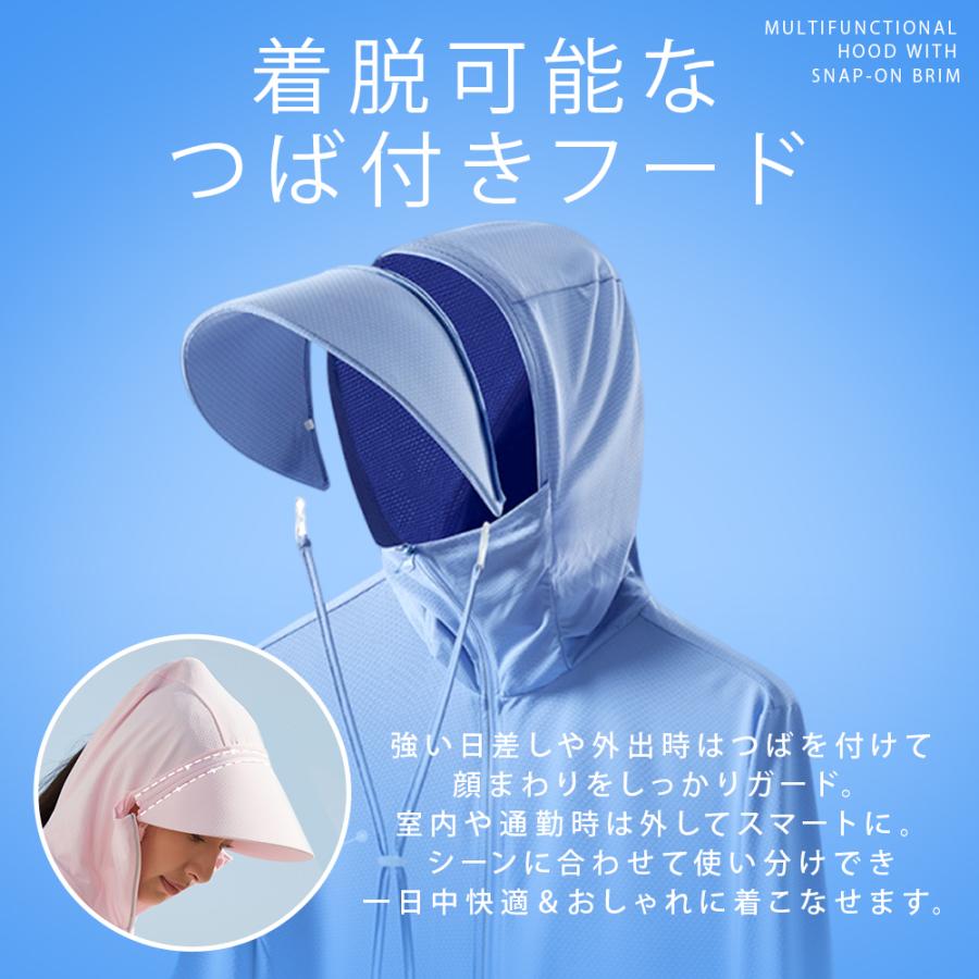 2点以上50%OFF】 UV パーカー ラッシュガード 冷感素材 -5℃ レディース