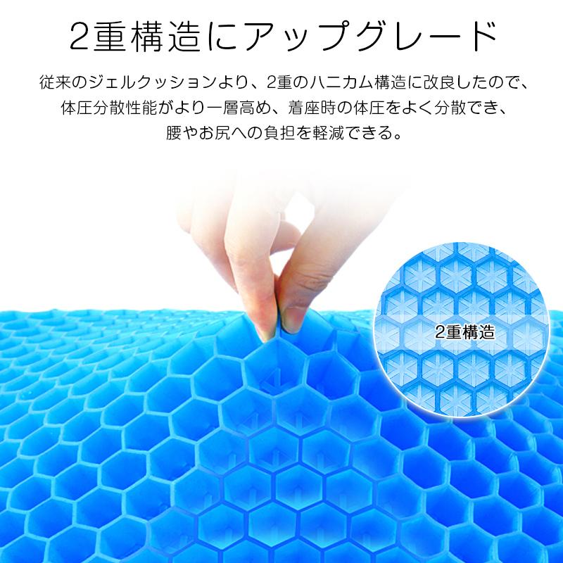 無重力　ゲルクション　新製品　2重構造　腰痛 楽天市場】【楽天ランキング1位獲得！】ジェルクッション 本物