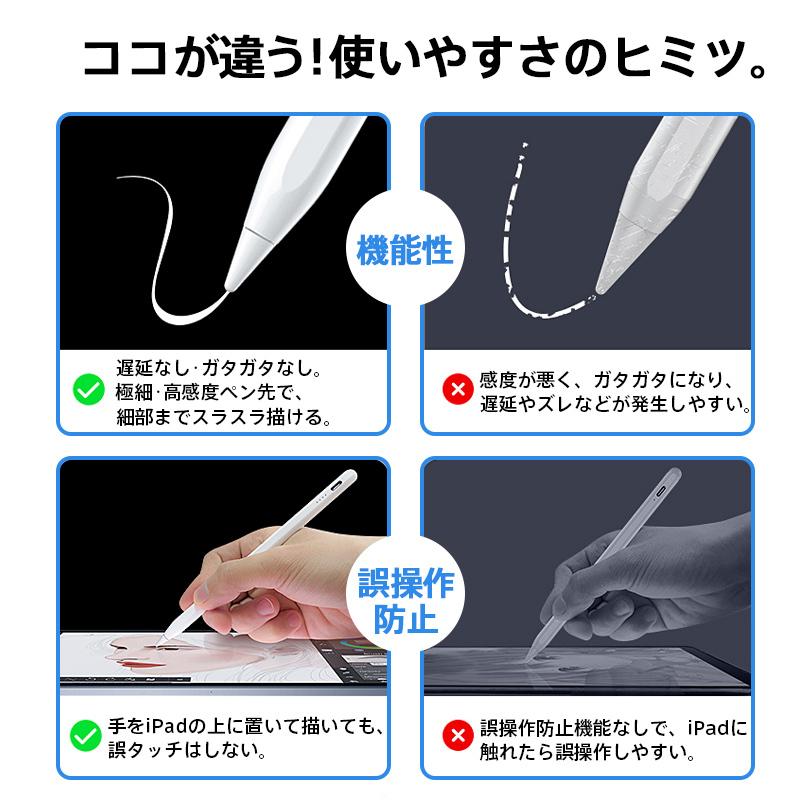 iPad 【アルミニウム合金製】 タッチペン 傾き感知 ペンシル