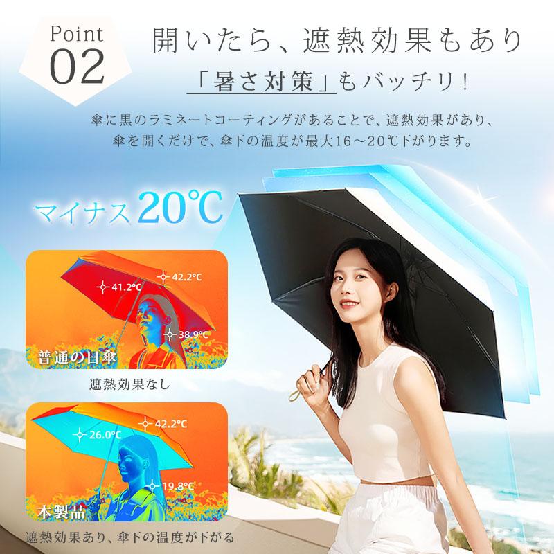 日傘 超軽量 コンパクト 折りたたみ傘 レディース メンズ 晴雨兼用 UV