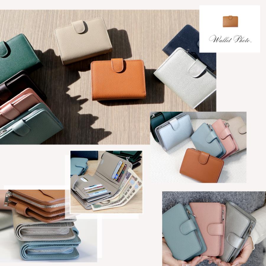 財布 レディース ミニ 本革 18ポケット スキミング防止 カード14枚収納  二つ折り 薄い コンパクト 小銭入れ 多収納 多機能 シンプル 母の日 ギフト プレゼント |  | 24