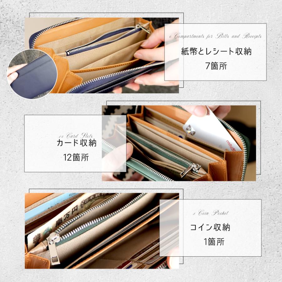【最大P10倍】 財布 メンズ 長財布 本革 薄い 高級感 ウォレット 牛革 小銭入れ シンプル スキミング防止機能 無地 大容 男性 定年退職 プレゼント |  | 12