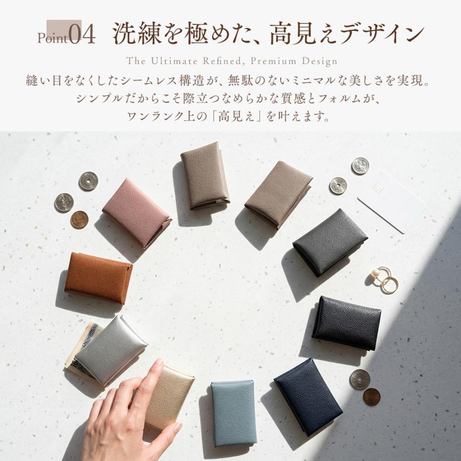 本革 ミニ財布 レディース メンズ 薄い 小さい 財布 コンパクト カードケース 小銭入れ 薄型 軽量 シームレス 牛革 ミニウォレット スキミング防止  スリム |  | 20