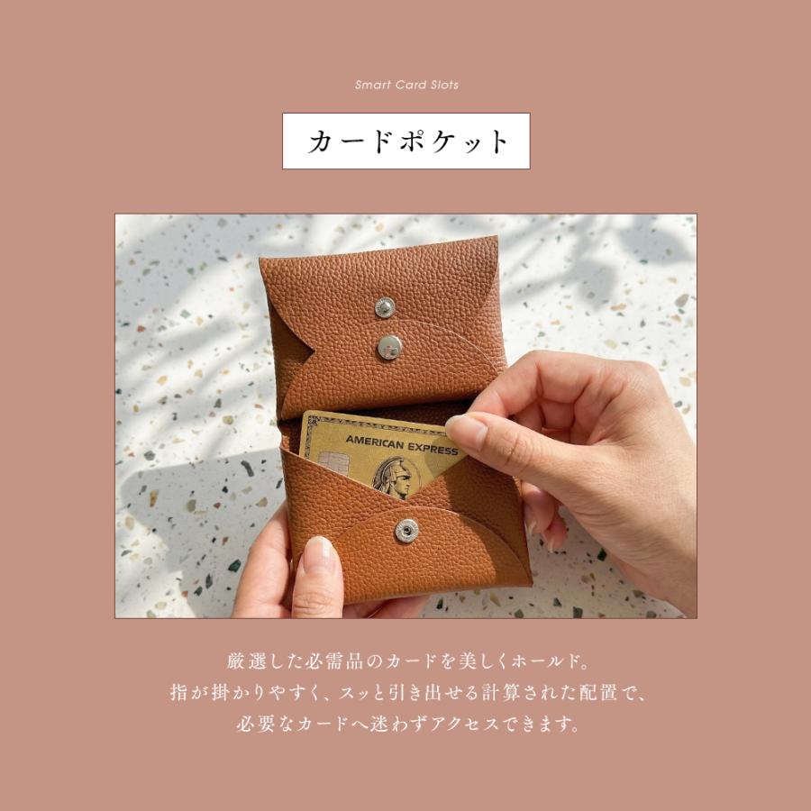 本革 ミニ財布 レディース メンズ 薄い 小さい 財布 コンパクト カードケース 小銭入れ 薄型 軽量 シームレス 牛革 ミニウォレット スキミング防止  スリム |  | 18
