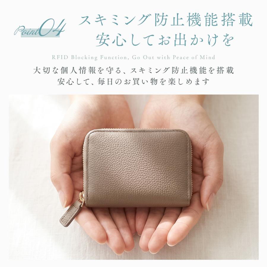 財布 レディース 本革 じゃばら ミニ財布 カードケース スキミング防止 小銭入れ 大容量 コンパクト財布 磁気防止 9ポケット ラウンドファスナー 軽量 ギフト |  | 20