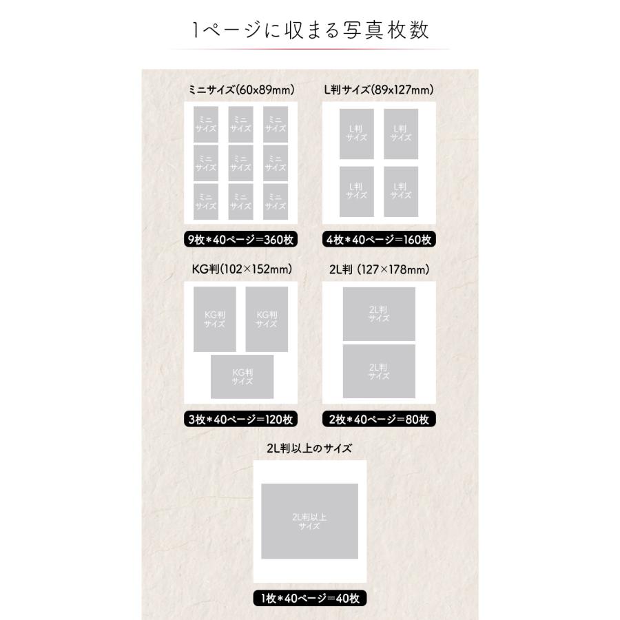 【3冊以上で1冊おまけ】 スクラップブック アルバム 大容量 L判 360枚 貼るタイプ 40ページ 粘着式 布表紙 写真整理 フリー台紙 DIY フォトアルバム |  | 13