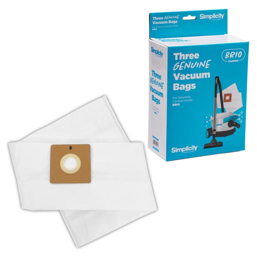 Simplicity SBCH3 Canister Vacuum Replacement Bags, Fits with Brio