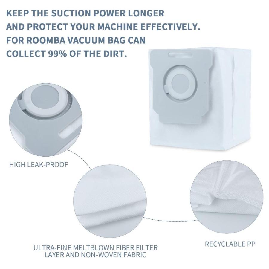 12 Pack Vacuum Bags for iRobot Roomba Replacement Parts i7, i7+, i7Plus