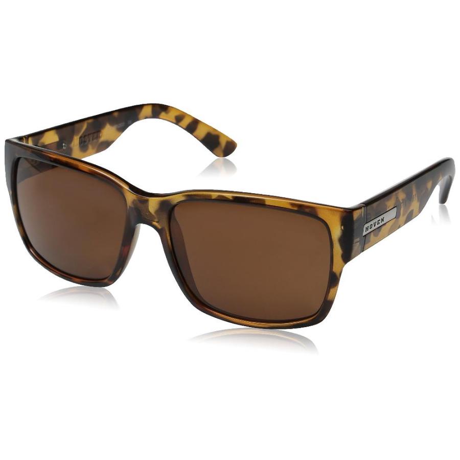 Hoven MOSTEEZ 51 2662偏光長方形サングラス US サイズ 62 mm カラー ブラウン