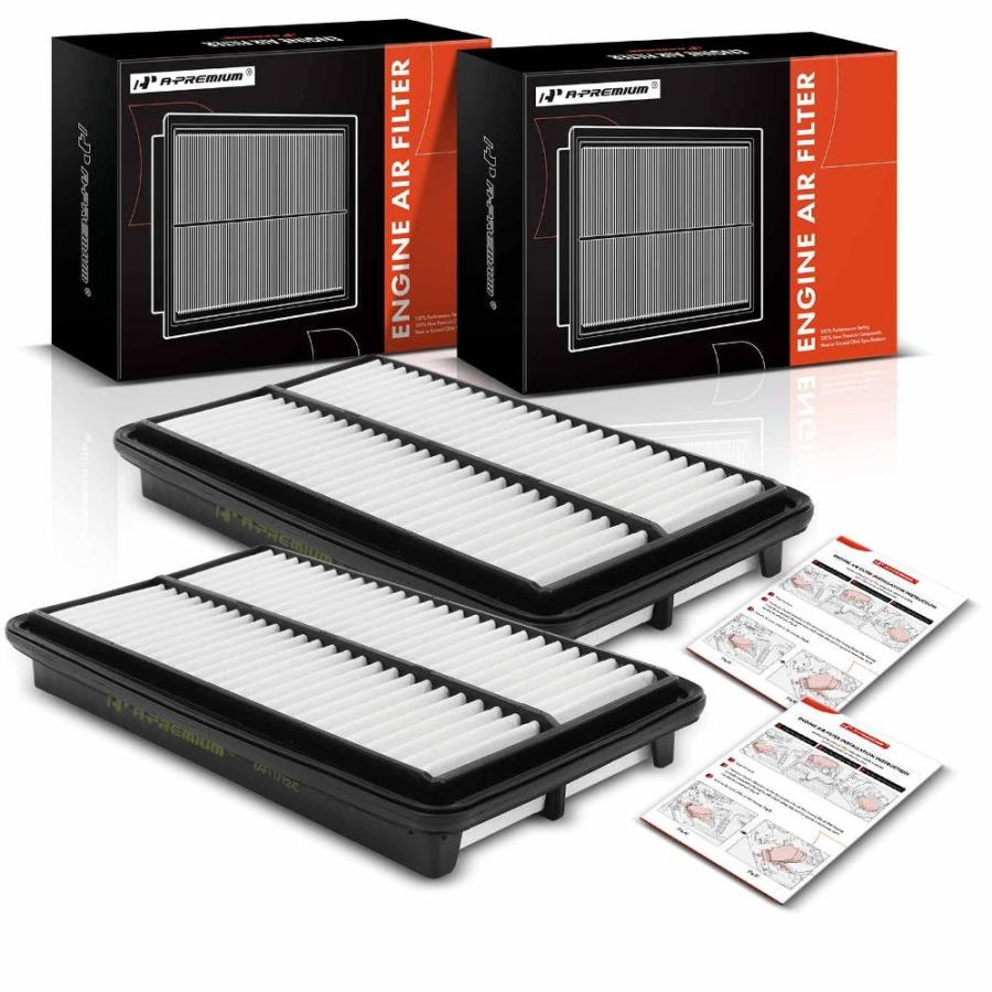 APremium 2PC Engine Air Filter Compatible with Acura MDX 2014 2015