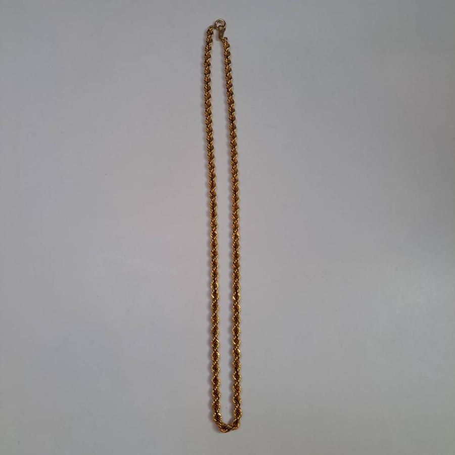 CHROME HEARTS（クロムハーツ） K18パイプロープチェーンネックレス 