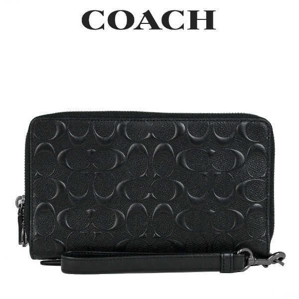 コーチ COACH アウトレット メンズ バッグ セカンドバッグ オーガナイザー F67637 QB/BK(ブラック)｜importlotus