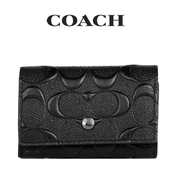 コーチ Coach アウトレット メンズ 小物 キーケース F Qb Bk ブラック シグネチャー qbbk インポートブランドロータス 通販 Yahoo ショッピング