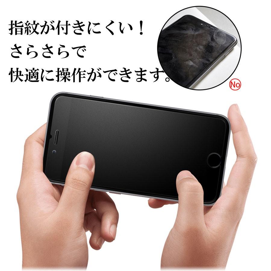 iPhone アンチグレア ガラスフィルム マット 反射防止 非光沢 サラサラ