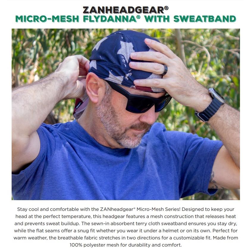 ZAN headgear] マイクロメッシュ ヘルメットインナー バンダナ