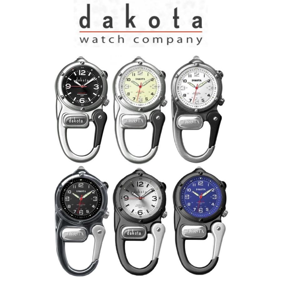 [ダコタ] Dakota LEDライト付き ミニクリップ カラビナウォッチ モノトーン系色 [輸入品]｜importmartbirry